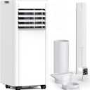 Antarctic Star 10,000 BTU Portable Air Conditioners Cools Up to 450 Sq.Ft, 4 Modes Portable AC with LED Display/Remote/24Hrs Timer for Home/Office/Dorms, White