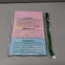 Rechargeable Travel Lighted Makeup Vanity Mirror with PU Leather Cover, Portable Travel Makeup Mirror with Lights, 3 Color Lighting,Touch Sensor Dimmable, Light Up Tabletop Cosmetic Mirror Folding (Rainbow)