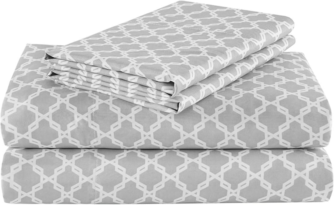 Comfort Spaces Coolmax Moisture Wicking Sheet Set Super Soft, Fade Resistant, 16" Deep Pocket, All Around Elastic - Warm Weather Cooling Sheets For Night Sweats, Queen, Charcoal 4 Piece