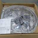 Low Profile Ceiling Fan with Lights 20" Ceiling Fan with Remote Bladeless Ceiling Fan Boho Vintage Flush Mount Ceiling Fan with Light 3 Color Smart LED Dimmable,Handmade Antique Vintage Silver