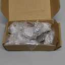 homdiy 10 Pack Brushed Nickel Cabinet Knobs Round Kitchen Handles Zinc Alloy Metal Hardware for Dresser Drawer Desk Cupboard