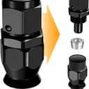 4 x 8AN PTFE Straight Hose End Fitting Aluminum