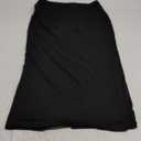 PRETTYGARDEN Skirt Sets Women 2 Piece Outfits Summer 2025 One Shoulder Sexy Ruched Bodycon Maxi Long Skirts (Large, Black)