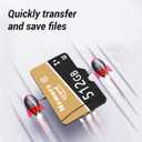 512GB Micro Card MicroXC TF Card A1 U3 Class10 V30 4K Video Recording with Adapter