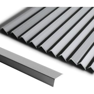 Peel & Stick Aluminum Tile Trim, Matte Gray