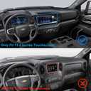 for 2022-2026 Chevrolet Silverado & GMC Sierra Phone Charger Mount, 2022+ Chevy Silverado & Sierra 1500/2500/3500 Wireless Charging Phone Holder, for 13.4" Touchscreen, Adjustable for All Smartphones