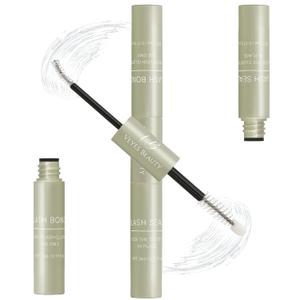 VEYESBEAUTY Lash Bond and Seal Waterproof 2 in 1 Cluster Lash Glue for Eyelash Extensions Long Lasting Strong Hold Individual Eyelash Glue for Self-Application at Home 5ml+5ml(White Bond)