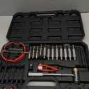 Premium Pin Punch Hammer Set: 25-Piece Punch Set and Hammer with Bench Block, Steel Roll Pin Punch Set, Pin Punches with Replaceable Face Hammer, Mechanical Repair Tool for Maintenance