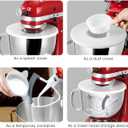 AIEVE Mixer Bowl Covers,Mixer Splatter Guard Lids for KitchenAid 4.5-5 Quart Tilt-Head Stand Mixer(2 Pack)