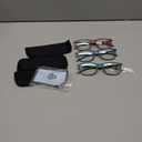 3 Pack Progressive Multifocus Reading Glasses for Men Women Blue Light Blocking Spring Hinges Computer Readers (3 Mix C3,1.25)