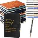 Kosiz 40 Pcs Employee Appreciation Gifts Bulk Inspirational A5 Leather Notebooks Journal with Pens Thank You Gift for Coworker Staff Social Worker Teacher Nurse Office Gifts (Multicolor)