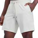 CRZ YOGA Mens Linerless Motion Shorts 7" - Side Split Workout Daily Quick Dry for Gym Athletic Casual with Pockets (M)