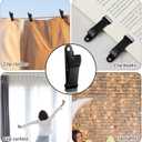 20 Pcs Metal Small Alligator Clamps, Mini Spring Clamps Crocodile Small Clamp for Crafts Paper Photo, 1.58 x 0.5 Inch Mini Clips Hanging for Wires Photo Snacks Paper Christmas DIY Decoration (Black)