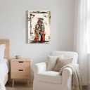 Framed Graffiti Wall Art Vibrant Street Color Canvas Print Decor, Modern Abstract Painting Poster Picture for Living Room, Bedroom, Hallway Wall Decor