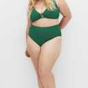 City Chic Women's Plus Size Top - Avalon Bikini (Amazon Green)