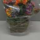 Nearly Natural Mixed Floral Artificial Arrangement in Wood Basket