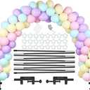 LANGXUN Reusable Black Table Balloon Arch Kit with Durable Fiber Balloon Arch Frame for Birthdays, Weddings and Baby Showers