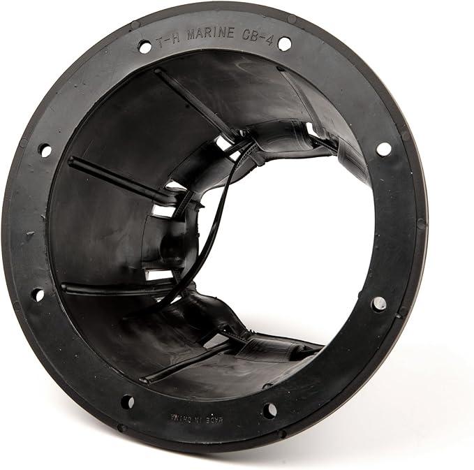 T-H Marine Marine Cable Boot - 4.5", Black Durable Waterproof Vinyl Cable Protector with Reinforcing Ring for Easy Installation, UV Resistant, Secure Fit for Boat Wiring Solutions