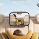 Lamicall Baby Car Mirror for Backseat - Never Shake Clip Hook, Safest Acrylic Rear Facing Car Seat Mirror, 3S Access, 360 Rotation & Wide Clear View, Newborn Baby Accessories Gifts