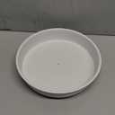 VAEHOLD Lazy Susan Turntable Spice Rack Organizer for Kitchen Cabinet, Storage Tray for Fruit, Snacks, Salad - Organizer for Cupboard, Pantry, Bathroom, Table, Cosmetic (White, 9 4/5'')