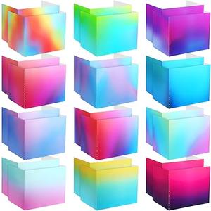 SATINIOR 24 Pcs Privacy Folders for Students, Desk Dividers for Classroom Testing, Student Privacy Boards Classroom Must Have, 12 Colors Study Panel for School Teacher Supplies(Bright Style)