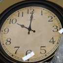 18 Inch Vintage Large Wall Clock for Living Room Decor,Battery Operated Silent Non-Ticking Retro Classic Clocks for Kitchen Fireplace Home Office,House Warming Gifts,Bronze