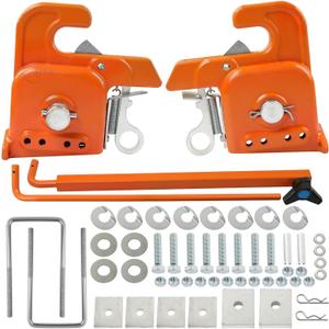 Quick Hitch System, Fit for Category 2 Tractors, Plough, Harrow, Cultivator, Seeder, lrrigation System, Fertilizer Spreader, Sprayer, Mowers, Bush Hogs, OE 102ST (Orange)