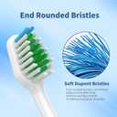 Replacement Toothbrush Heads for Waterpik Complete Care 5.0/9.0 (CC-01/WP-861), with Covers, 5 Count, White