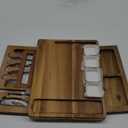 Premium Large Cheese Boards Acacia Nice Charcuterie Boards Gift Set Handcrafted Cheese Tray Set Unique Housewarming Gifts, Wedding Gifts for Couple, Bridal Shower Gifts (Retangular-No Slate)