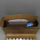 SpaceAid Spice Rack Organizer with 36 Spice Jars, 386 Spice Labels, Chalk Marker and Funnel Set for Cabinet, Countertop, Pantry, Cupboard or Door & Wall Mount - 36 Jars, 17.2" W  10.8" H, Black