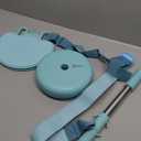 Ab Roller Wheel Abs Rollers Wheels for Rueda Para Abdominales Core Slide Strength Training Home Gym Fitness Workout Equipment Exercise Wheel with Knee Pad Accessories for Women Men Healthy (Eggshell Blue)