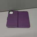 OCASE Compatible with iPhone 15 Wallet Case, PU Leather Flip Folio Case with Card Holders RFID Blocking Kickstand [Shockproof TPU Inner Shell] Phone Cover 6.1 Inch 2023, Litchi Purple