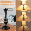 Seealle Upgraded Touch Lamps for Night Stands Set of 2 - Bedside Lamps with USB C+A, 3 Way Dimmable for Bedroom Living Room End Tables Office