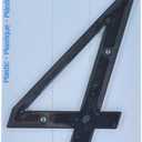 Hillman 6 in. Black Plastic Nail-On Number 4 