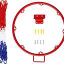 Premium Basketball Hoop Net for Outdoor Use, 12.59in Red