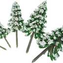 ARTIBETTER 5pcs Miniature Pine Tree Models for Diorama and Train Scenery Realistic Scenery Decoration for Architecture and Landscape Projects