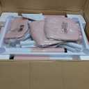 Adjustable Kids Table & Chairs Set for Ages 3-8 | 31.5"x23.6" Easy-Clean Activity Table | Meets ASTM/CPSC Standards for Daycare, Homeschool & Playroom (Pink, 2 Chairs)