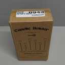 Brass Gold Candlestick Holders, Metal Taper Candle Holders Set of 6, Vintage Modern Candle Sticks Holder Decor for Table Centerpiece, Fireplace Mantel Wedding Housewarming Gift, Candlelit Dinner Dcor