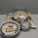 16PCS Pots and Pans Set Non Stick Cookware Set Nonstick with Cooking Set (16pieces, White)