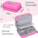3 x Kids Camera Case for Vtech Kidizoom Creator Cam, Cute Kid Toy Camera Storage Case Bag for Vtech Kidizoom Camera Pink with Pocket Holds Tripod Accessories (Box Only) (Box Only) (Pink)