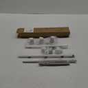 ENJOYBASICS No Drill Curtain Rods for Window 28 to 47 Inches, 5/8 Inch Diameter Renter Friendly Drapery Rod with Adhesive Brackets without Drilling, Adjustable from 27 to 52 Inches, White