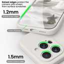 OTOFLY for iPhone 16 Pro Max Case, Compatible with MagSafe, Shockproof Magnetic Silicone Case for iPhone 16 Pro Max,[Military Grade Protection] [2 Pack Screen Protectors], Stone