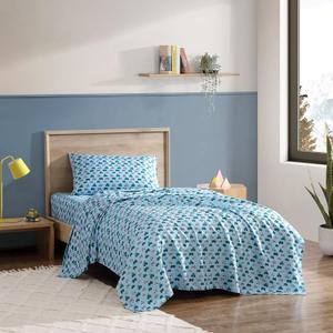 Eddie Bauer Kids - Queen Sheets, Stain Resistant Kids Bedding, Ideal for Toddler Bedding Set (Little Rider Blue, Queen)