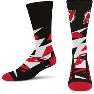 For Bare Feet NHL mens Shattered Camo Crew Sock Nhl (Large, Team Color)