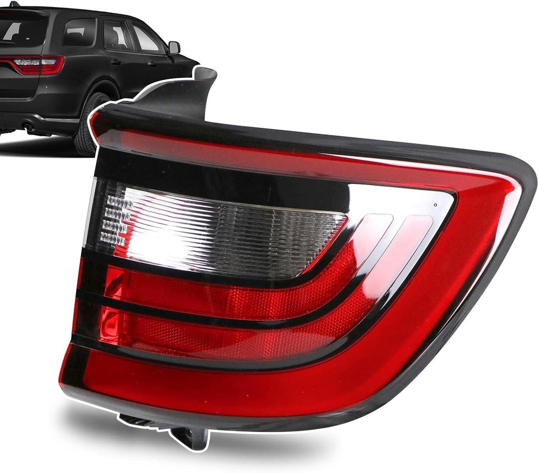 LED Tail Light Assembly Compatible with 2014-2023 Dodge Durango Right Passenger Side Taillight Replace 68155948AC