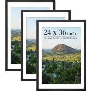 HOUSE DAY 3 Pack 24x36 Poster Frame, 24x36 Frame Black Picture Frames
