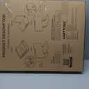 Toddler Bed Rail with Night Light - Foldable Bed Side Rails - Fits for Most Beds: Bed Rails for Full Size Bed, Queen Size Rails, Twin Rails - Portable Fence for Baby - 48 inch (Grey)