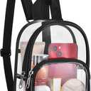 USPECLARE Clear Mini Backpack Stadium Approved for Little Boys & Girls, Transparent Backpack for Concert, Festival, Sport Events