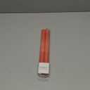 Biedermann & Sons Amber Orange Taper Candles 2 Pack, Unscented Dinner Candles, 10 Inch Tall 7/8 Inch Diameter, 10 Hour Burn Time, Dripless Paraffin Wax Candlestick Candles for Table Decor