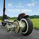 ECOROAD EK6 Kids Electric Scooter for 6-12, 3/6/10mph Speeds for Ultimate Comfort, Adjustable Height Electric Scooter, 150W & Dual Brake Safety, for Growing Adventurers（Rider:3.9-5.2 ft）